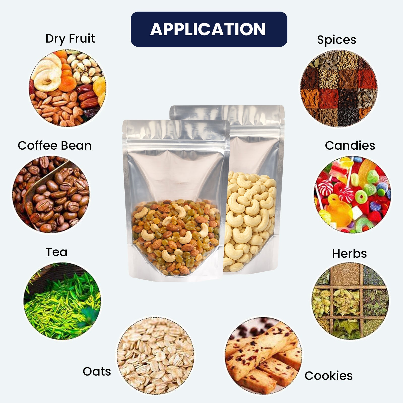 Used for food and non food packaging with visibility