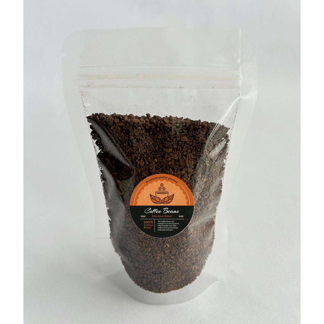 Transparent standup pouch for coffee-packaging